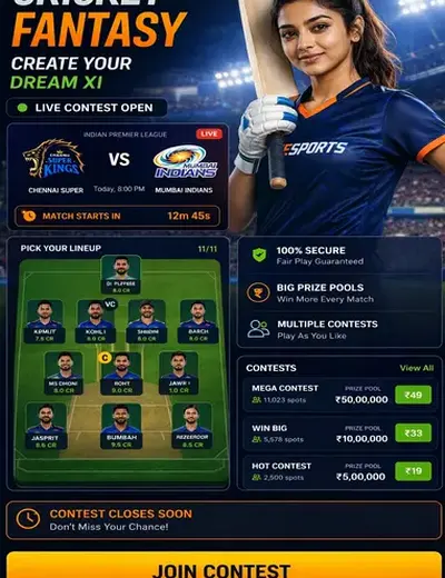 Getbingo101 (bingo 101) fantasy cricket & matchday visual 3